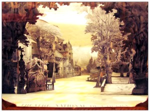 maquette de décor de théâtre/opéra