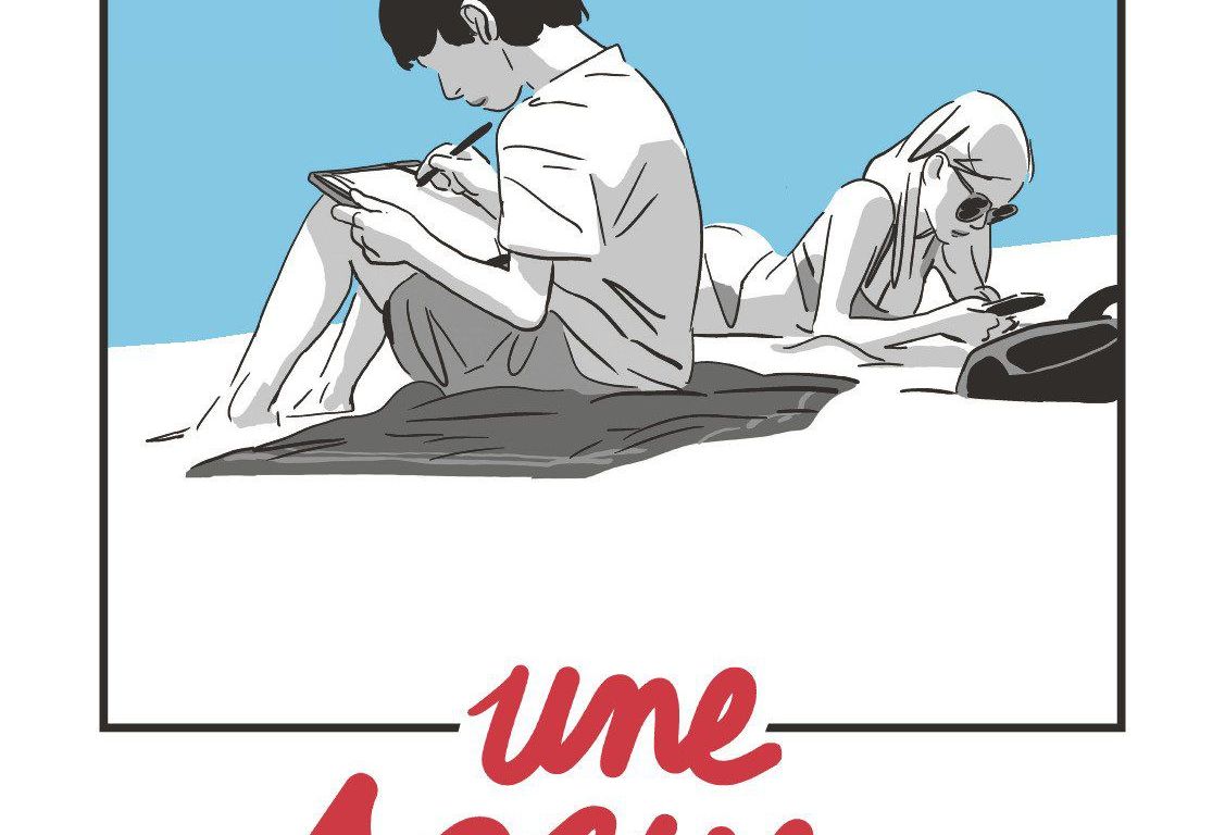 garçon et fille sur la plage